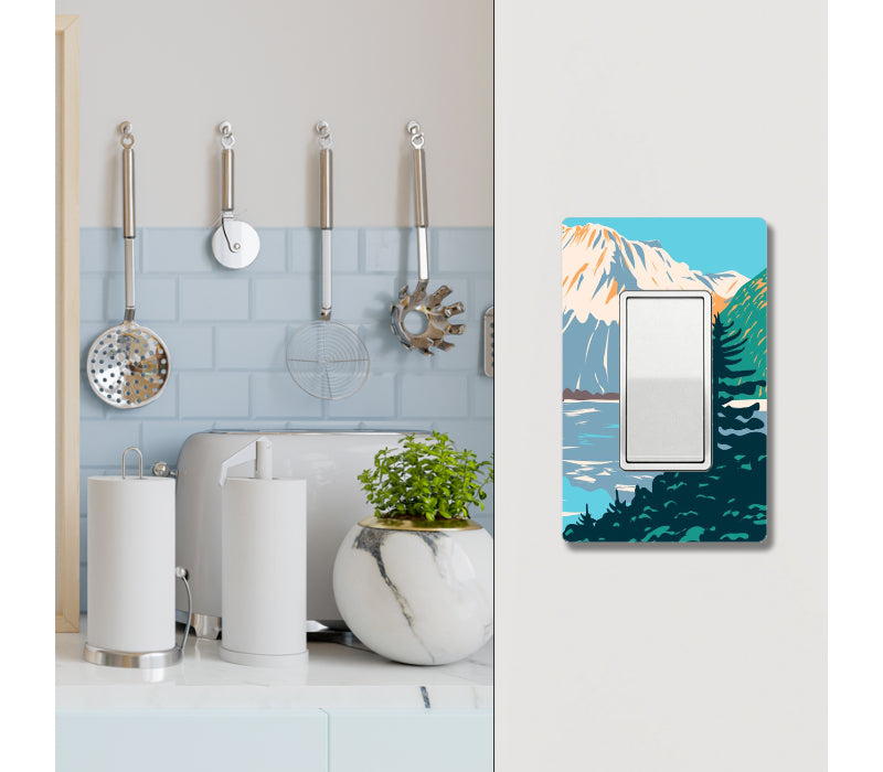 1 Gang Wall plate outlet Light switch cover - Mountain Art