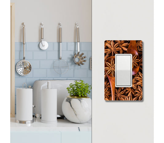 Custom Design Wall Plate 1 Gang | Kitchen Cinnamon